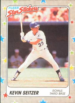 1988 Fleer Sticker Baseball Cards        033      Kevin Seitzer